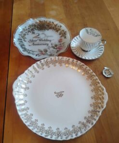 Anniversary plates and cup and saucer Royal Albert, queen Anne and more
