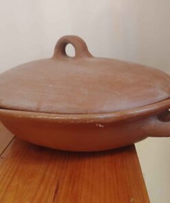 Handmade covered roast pan