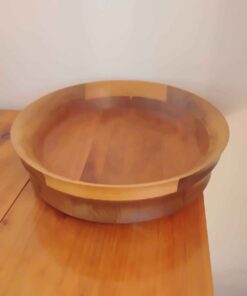 Wooden serving bowl