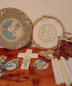 Dinner candles embroidery and more