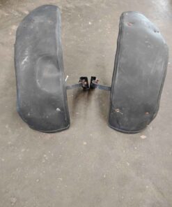 Set of fenders with brackets