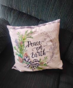 Peace on earth pillow