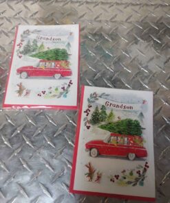 Qty 2 grandson Christmas cards