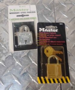 QTY 2 assorted master padlocks