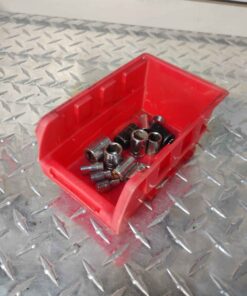 Parts bin with sockets