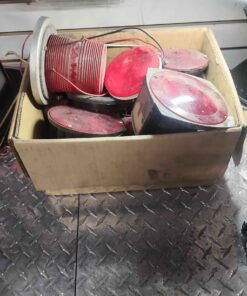 Large box of tail lights etc