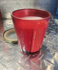 Beautiful sugared peony candle