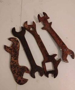 Qty 4 carriage and double open end wrenches