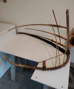 Antique scythe with cradle
