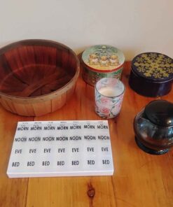 Basket Candle pill storage and more