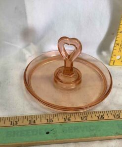 Pink Depression Glass Tidbit Tray