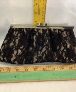 Black Lace Clutch
