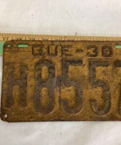 1930 Quebec License Plate