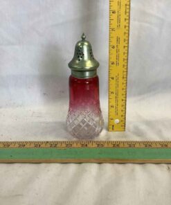 Cranberry Glass Sugar Shaker