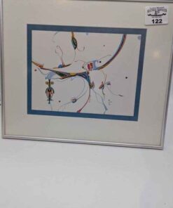 Alex Janvier "A Plate of Cooked Fish" framed print #287