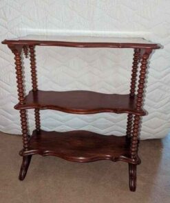 Victorian Style Etagere with turned wood spindles