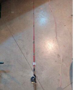 Zebco 202 Fishing reel & unmarked rod