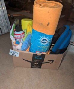 Household furniture polish, automotive cleaners, knee pads, etc
