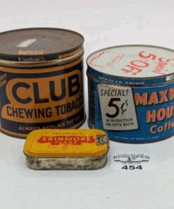 trio of vintage tobacco tins