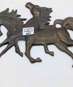 Brass horse wall hanging