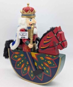 Wooden Nut cracker on rocking horse
