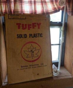 Tuffy Solid plastic toilet seat and towel bar