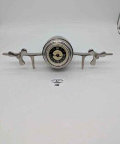 William & Smith Chrome Airplane Desk Clock