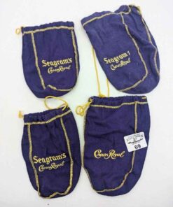 Crown Royal Purple velvet drawstring bags