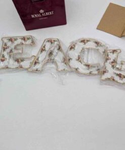 Royal Albert "Peace" porcelain letters