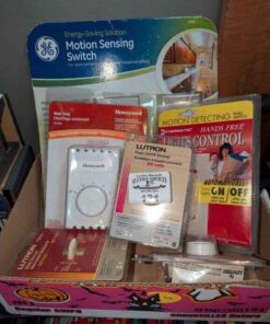Programmable thermostat, Motion detection switches, etc