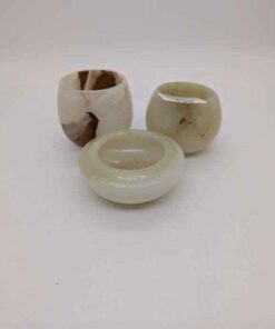 Assorted stone carved holders