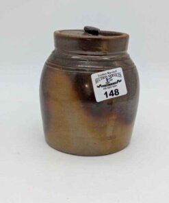 Stoneware crock with lid