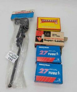 Bicycle tire tubes & Kick stand with lock