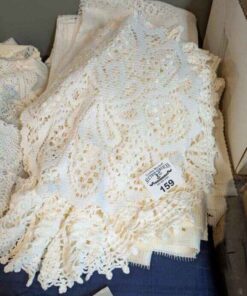 Table linens: doilies, table cloths, etc