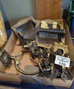 Towel racks, toilet paper roll holders, cabinet pulls
