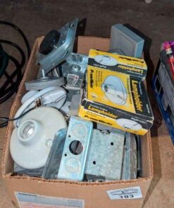 Light sockets, junction boxes, etc