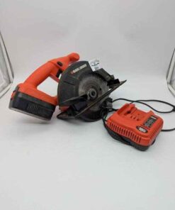 Black and decker cordless saw, battery & charger