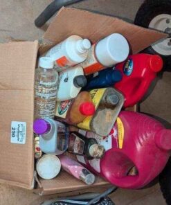Turpentine, murphy's oil soap, cleaners, etc