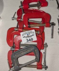 Assorted C clamps