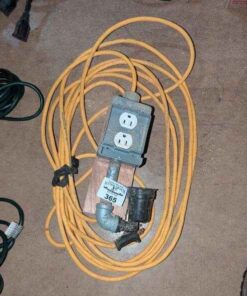 Extension cord with junction box