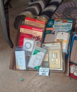 Outlet receiver, motion sensing switch, dimmer switches and thermostats