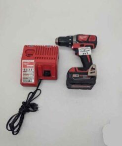 Milwaukee cordless drill with battery and charger