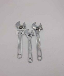 Trio of adjustable wrenches