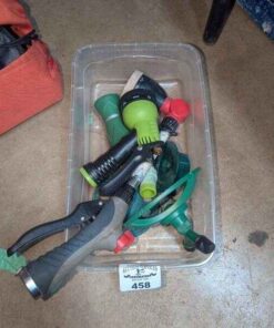 Sprinkler head and garden hose nozzles