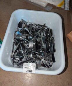 Cutlery and plastic utility bin