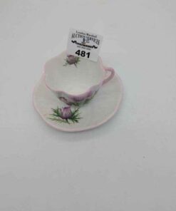 Shelley Thistle pattern Tea cup and saucer