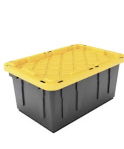 Large 102 litre stackable storage tote with lid
