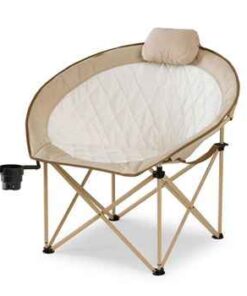 TAN Oversized & Padded, Soft Cozy Fabric, 300 lbs Capacity