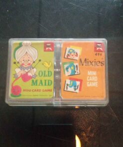 Vintage 1952 two Mini card games Old Maid and Mixies with instructions all cards present and in great condition