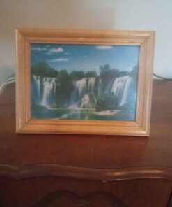 Light up waterfall scenery.